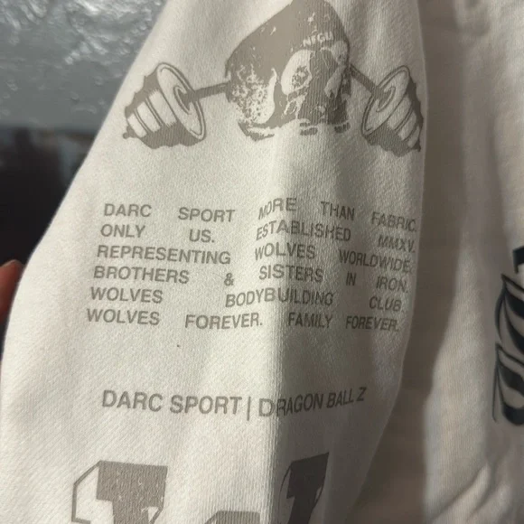 Darc Sport White Wolves Hoodie x DragonBallZ - Picture 5 of 5